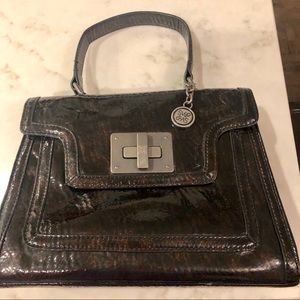 Simply Vera by Vera Wang Brown Patent Leather Bag